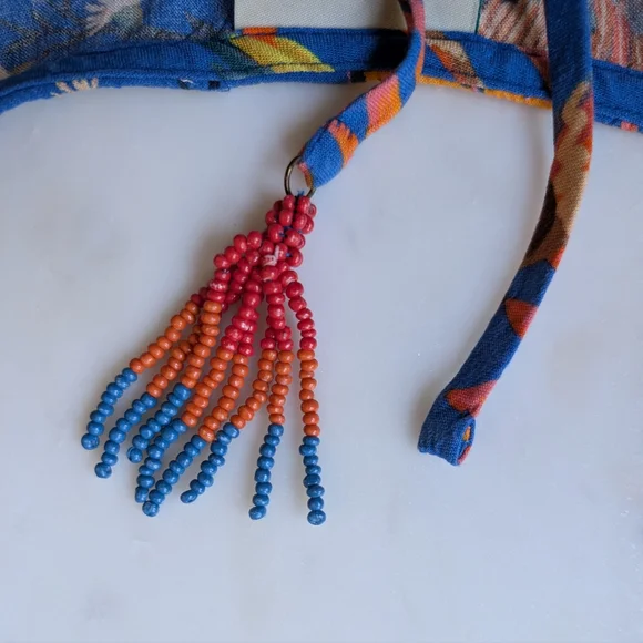 FLAWED (Side Tear) Farm Rio Macaw Party Coverup Small - Picture 5 of 11